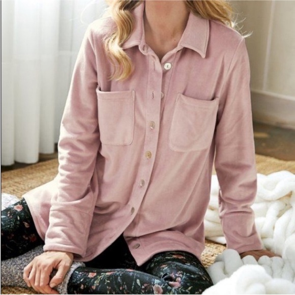 Soft Surroundings The Old Softy Long Sleeve Button Down Shirt NWT - Picture 3 of 11